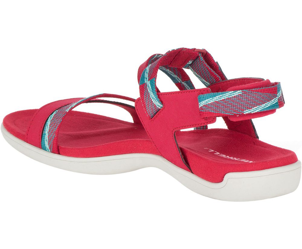 Merrell Sandals Red - District Mendi Backstrap - Womens 94VWXPRUY